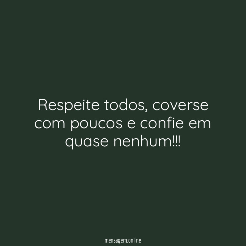 Respeite todos