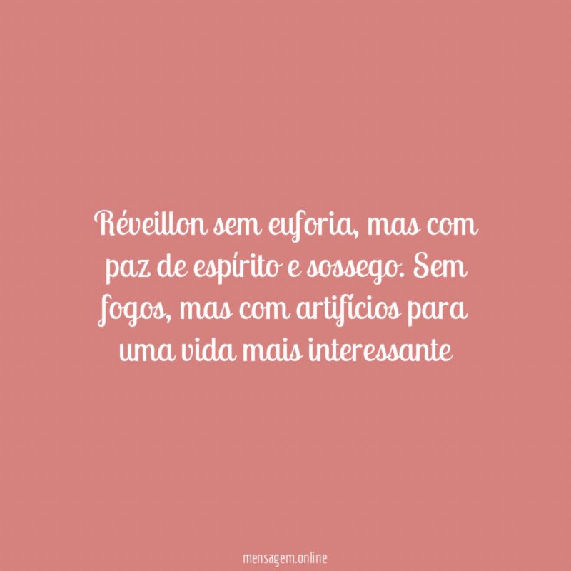 Réveillon sem euforia