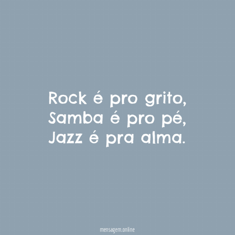 Rock é pro grito