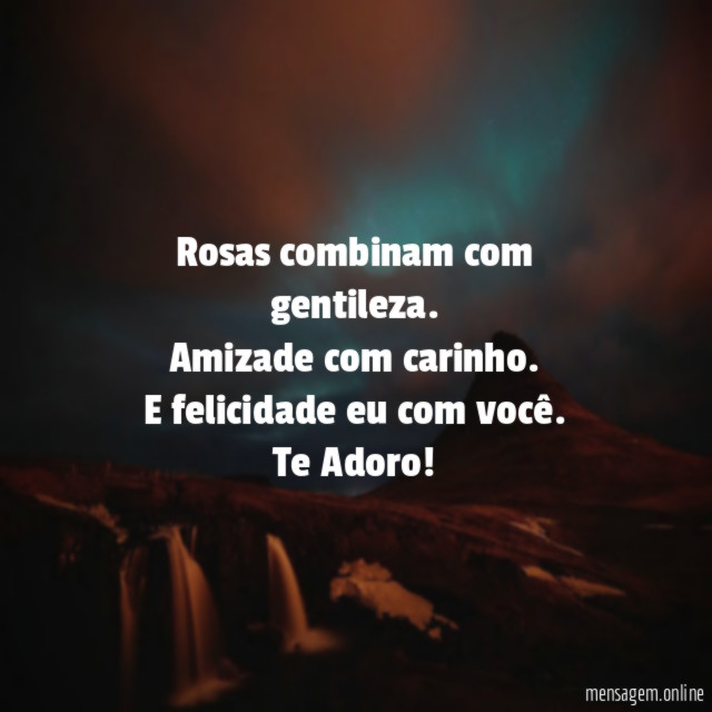 Rosas combinam com gentileza