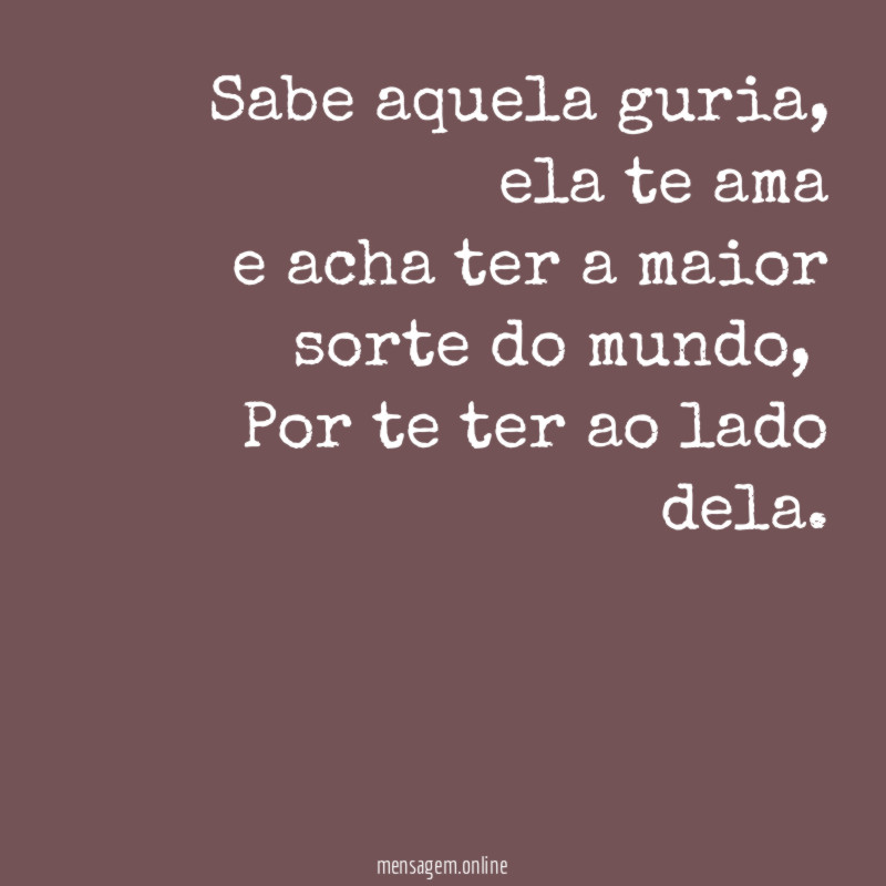 Sabe aquela guria