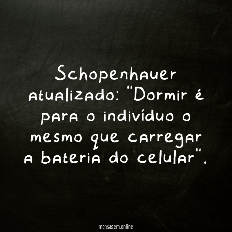 Schopenhauer atualizado