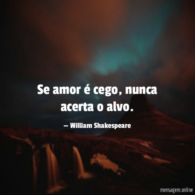 Se amor é cego