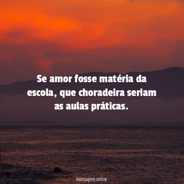 Se amor fosse matéria da escola