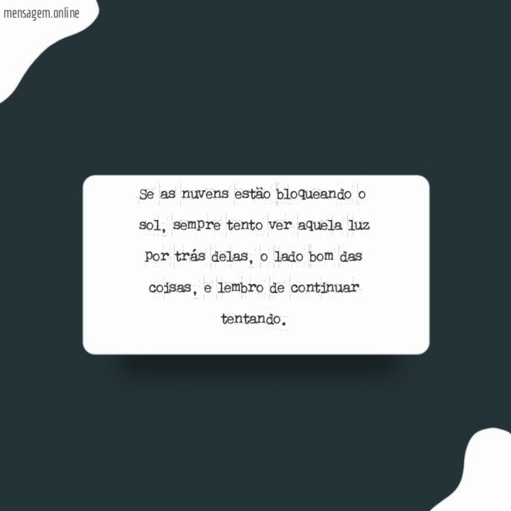 Se as nuvens estão bloqueando
