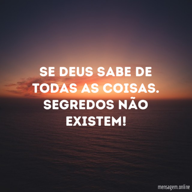 Se Deus sabe de todas as coisas