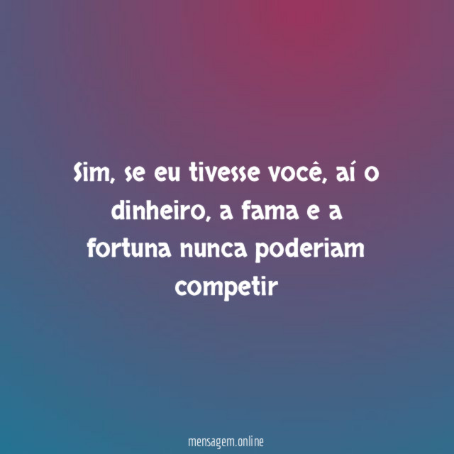 Se eu tivesse você