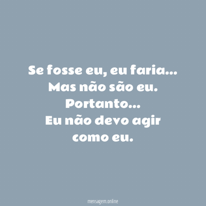 Se fosse eu