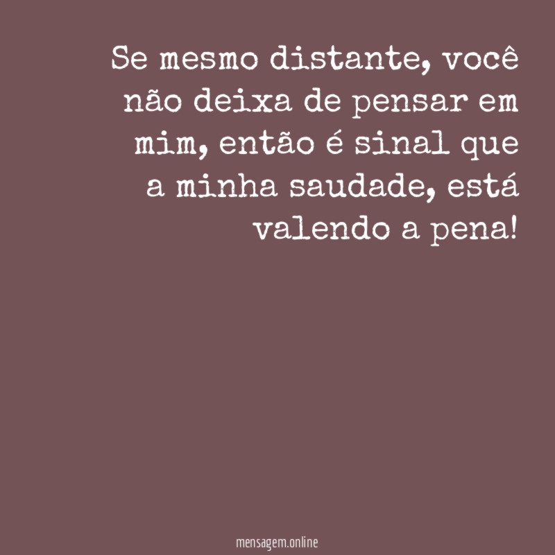 Se mesmo distante