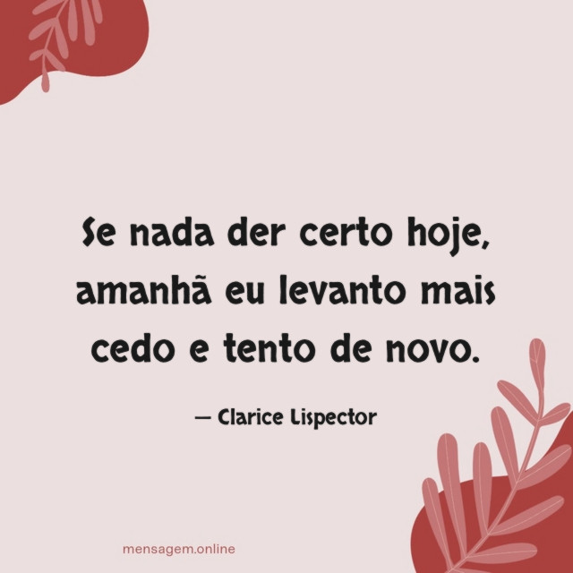 Se nada der certo