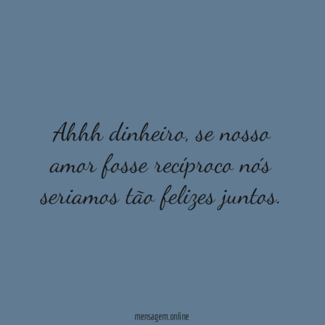 Se nosso amor fosse recíproco