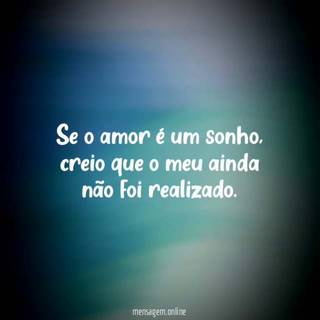 Se o amor é um sonho