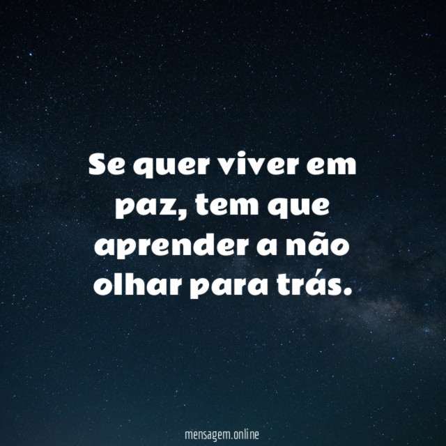 Se quer viver em paz