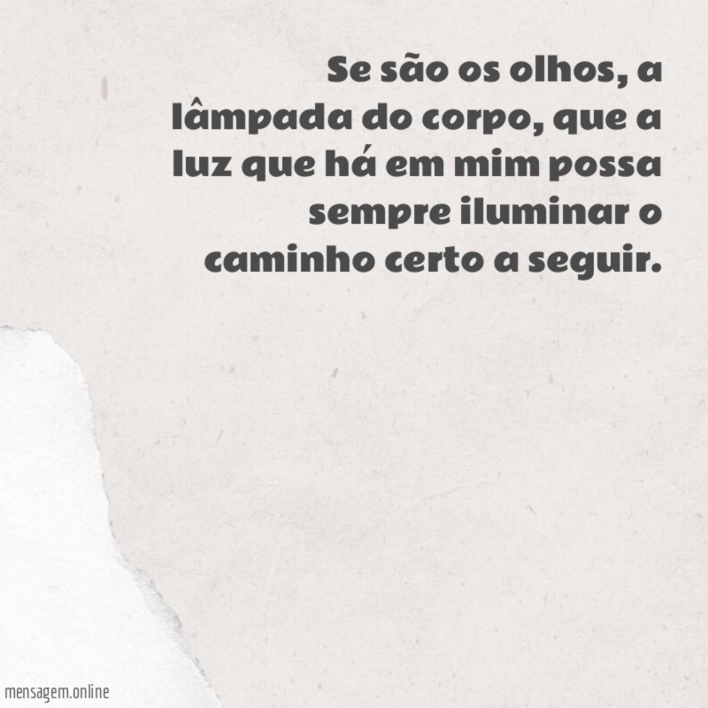 Se são os olhos