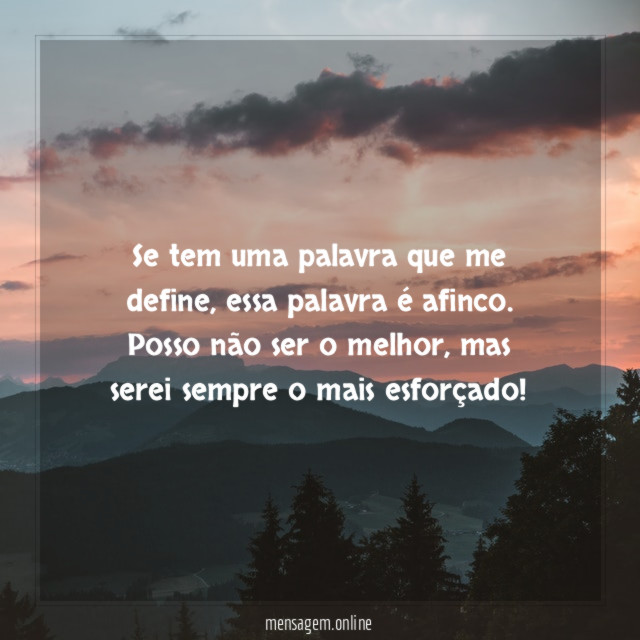 Se tem uma palavra que me define