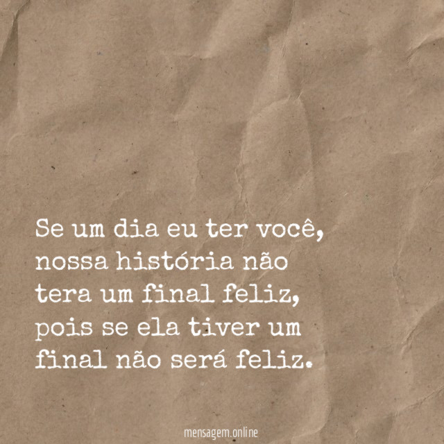 Se um dia eu ter você
