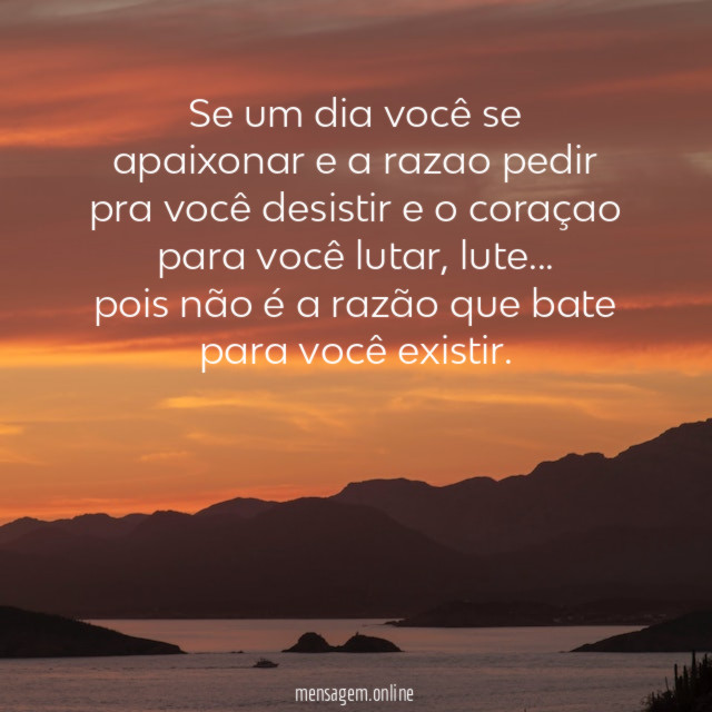 Se um dia você se apaixonar e a