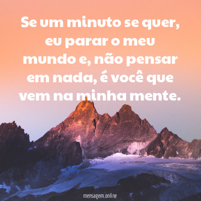 Se um minuto se quer