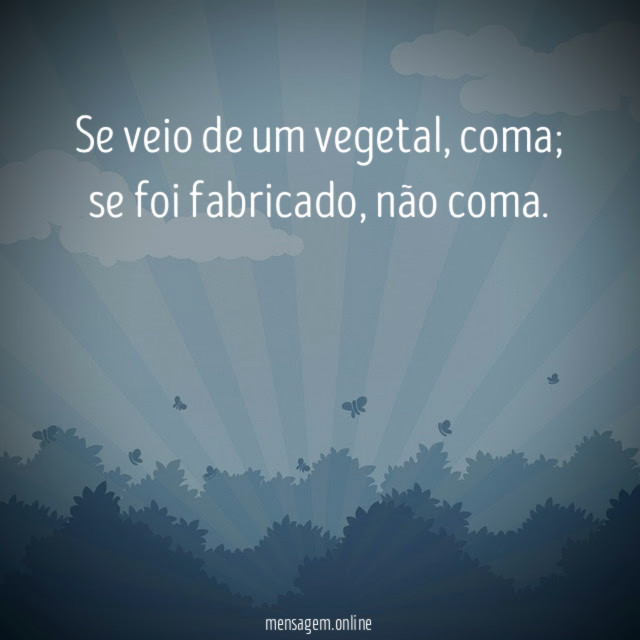 Se veio de um vegetal