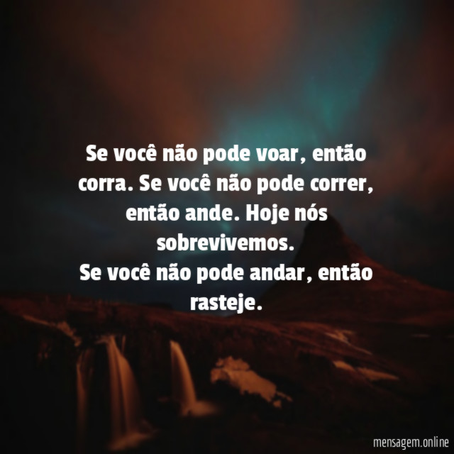 Se você não pode voar