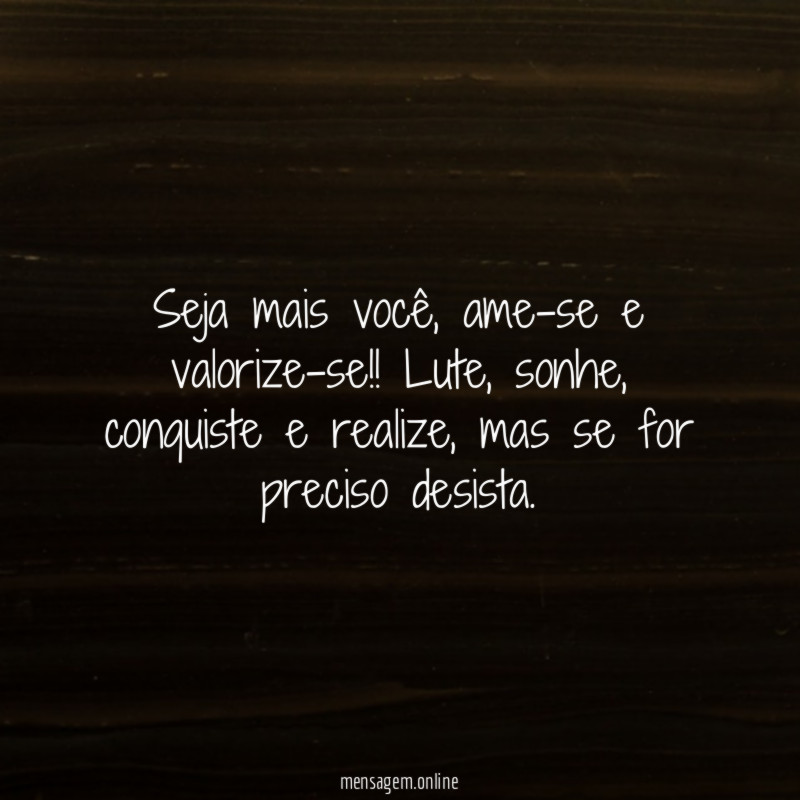 Seja mais você