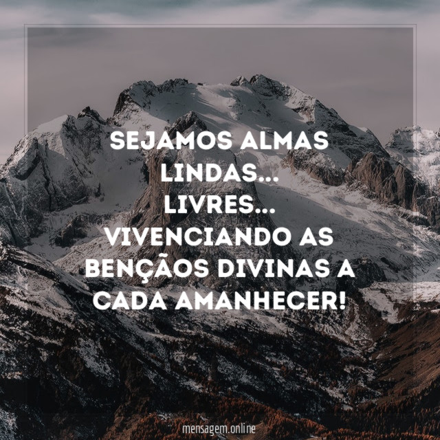 Sejamos almas lindas