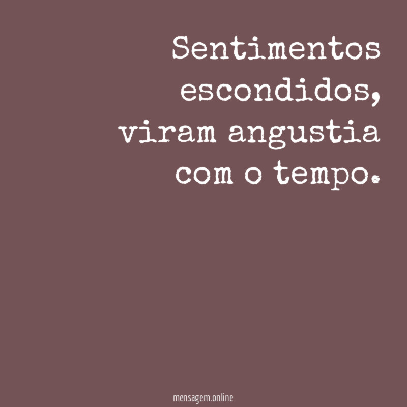Sentimentos escondidos