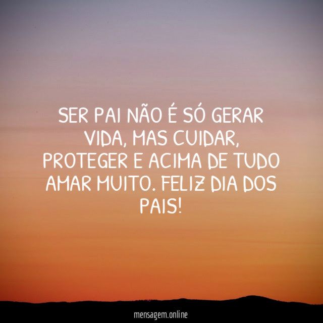 Ser pai não é só gerar vida