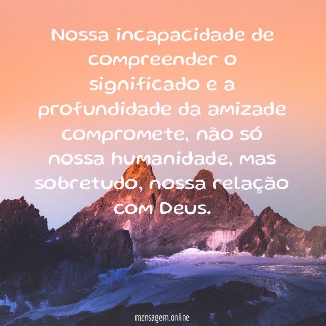 Significado de uma amizade
