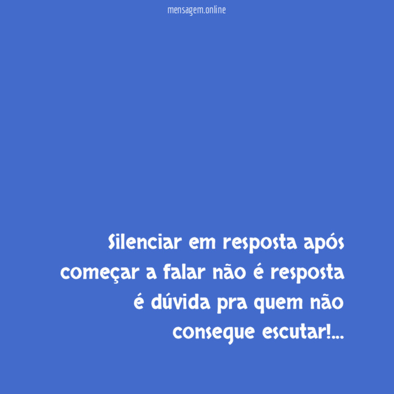 Silenciar em resposta após começar a falar não