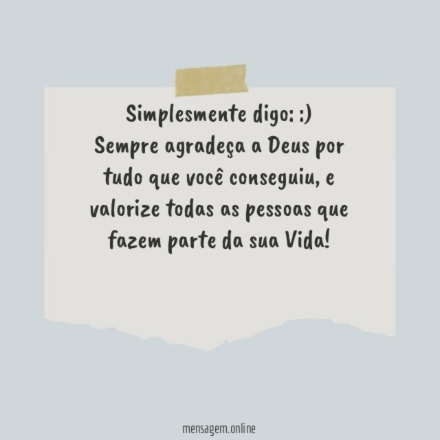 Simplesmente digo