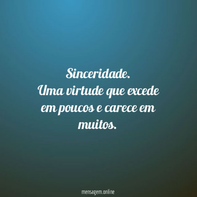 Sinceridade