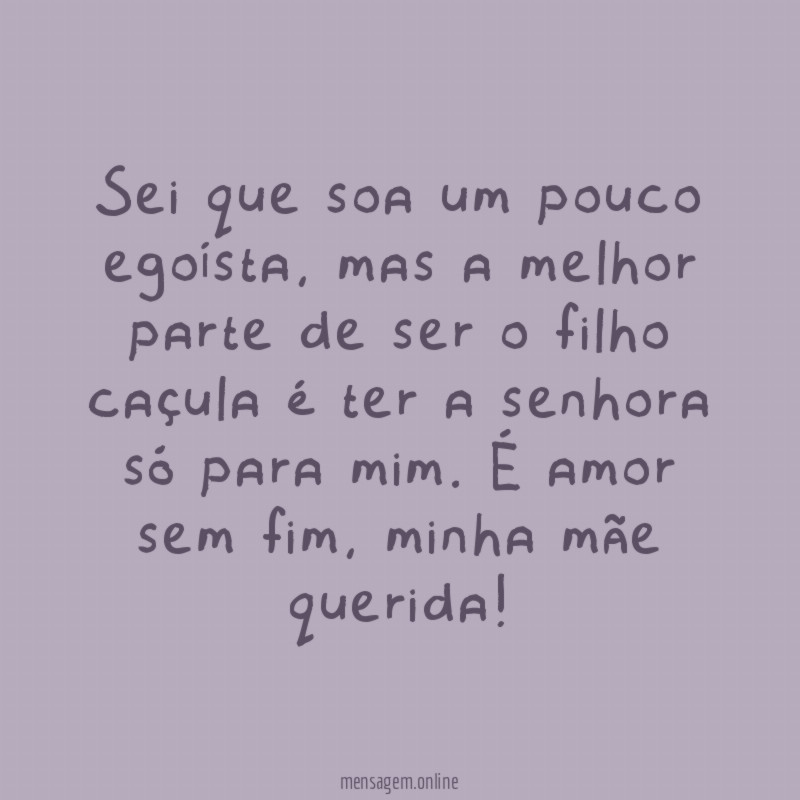 Só para mim