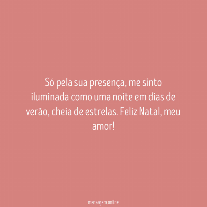 Só pela sua presença