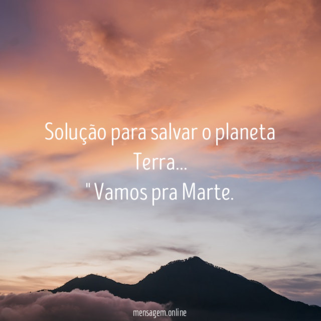 Solução para salvar o planeta Terra