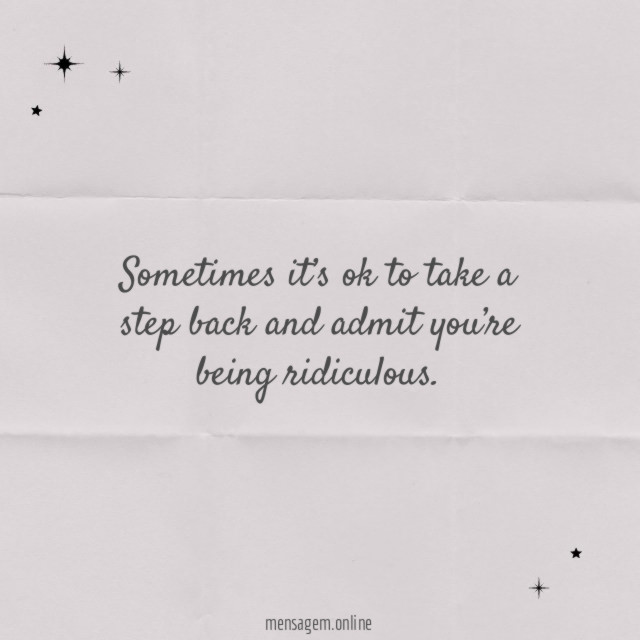 Sometimes it’s