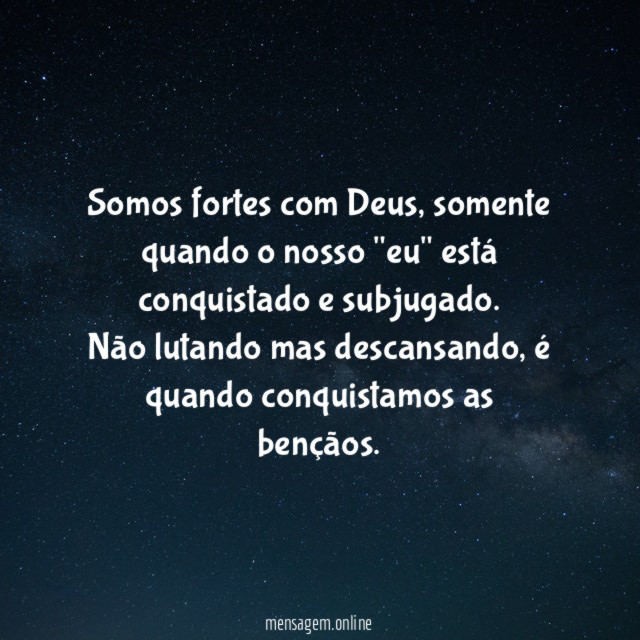 Somos fortes com Deus