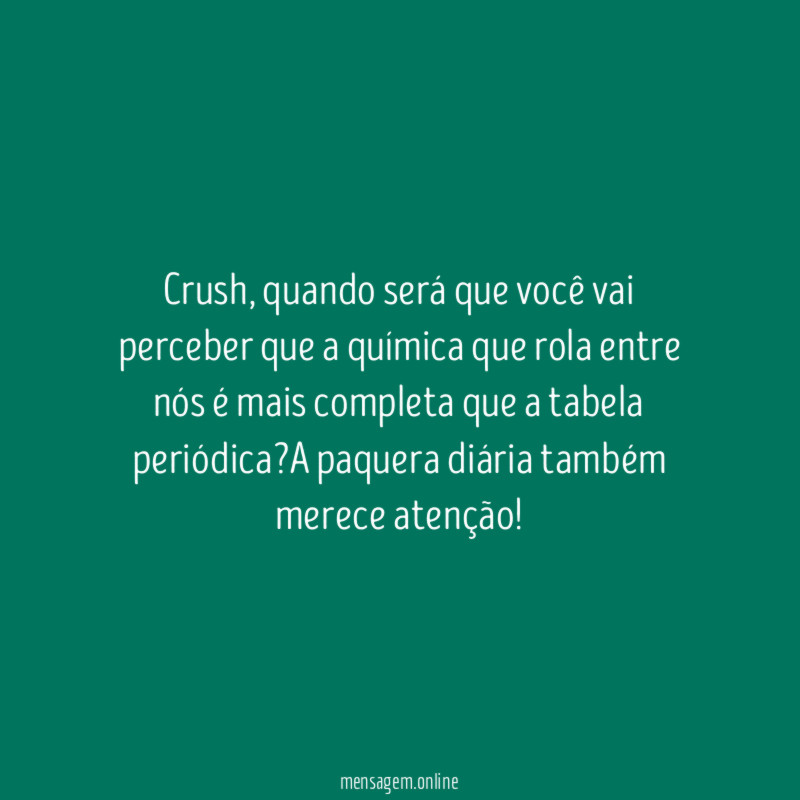 Somos química pura