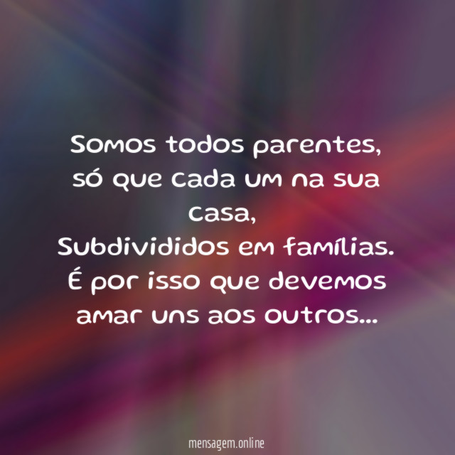 Somos todos parentes