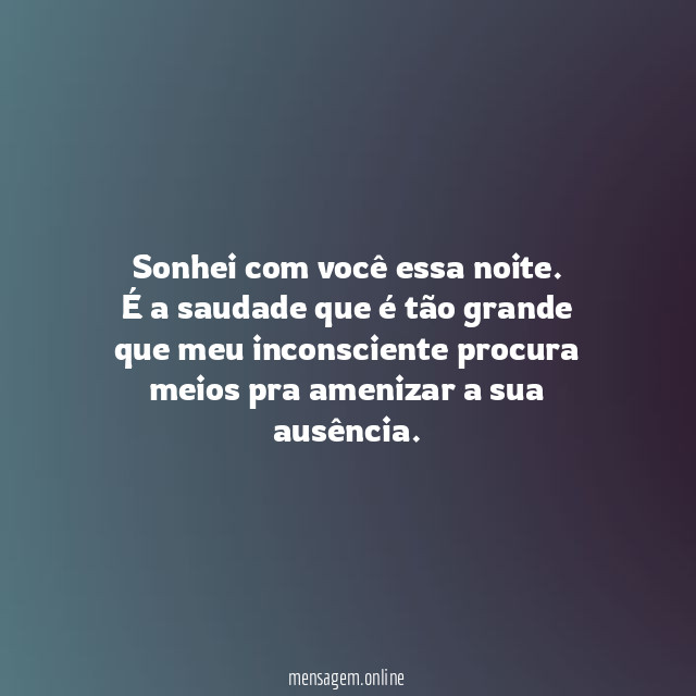 Sonhei com você essa noite
