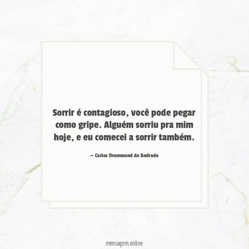 Sorrir é contagioso