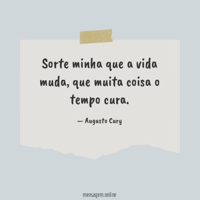 Sorte minha que a vida muda