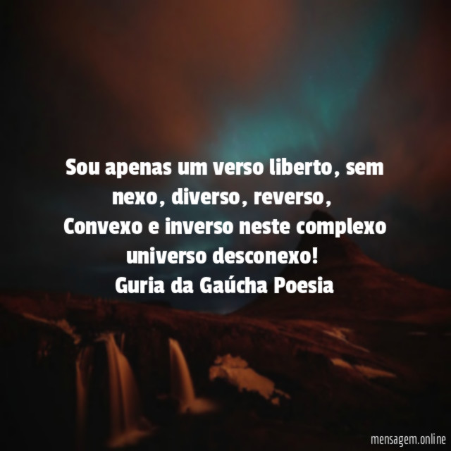 Sou apenas um verso liberto