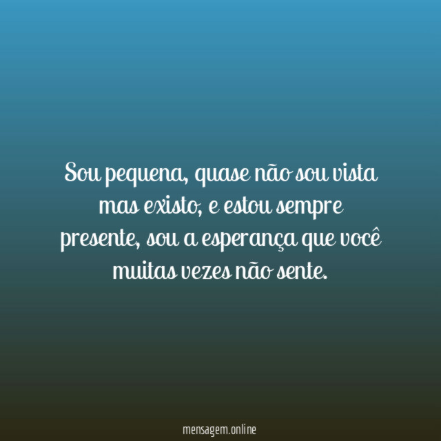 Sou pequena