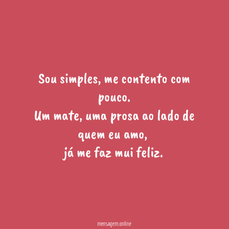 Sou simples