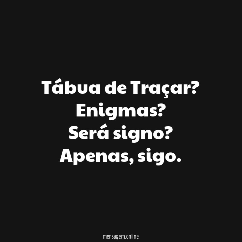 Tábua de Traçar?