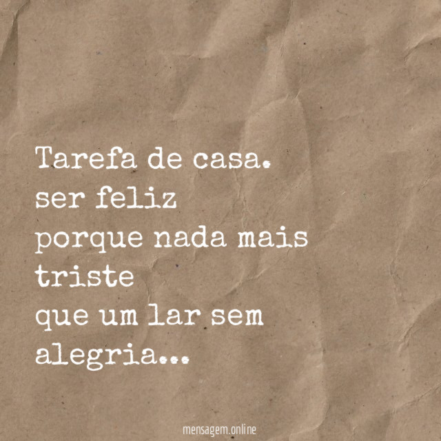 Tarefa de casa