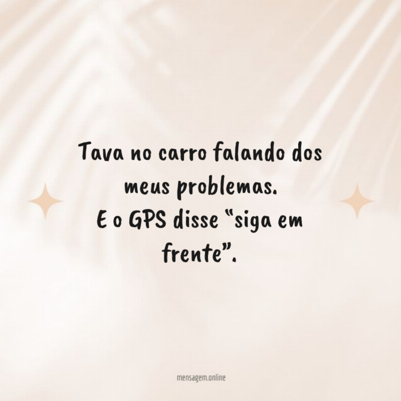 Tava no carro falando