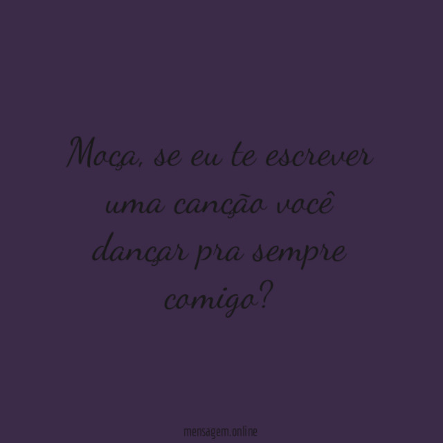 Te escrever uma canção
