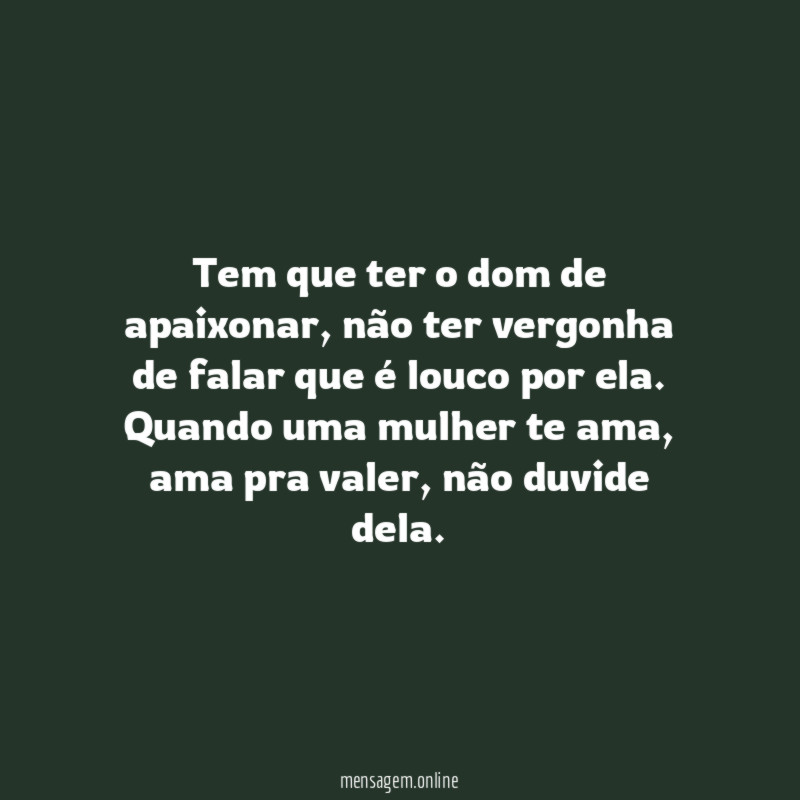 Tem que ter o dom